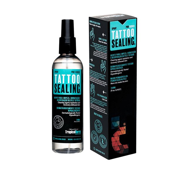 Tattoo Sealing Tropical Derm 240ml Selante Pos Tatuagem