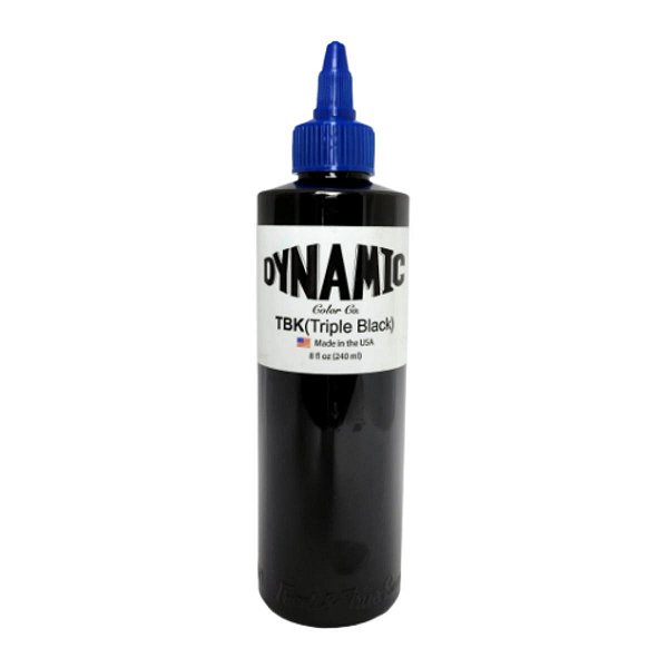Tinta Dynamic Triple Black Tbk Preto 240ml Tattoo Tatuagem