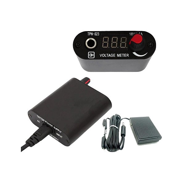 KIT FONTE TPN-023 + Pedal e Cabo ClipCord