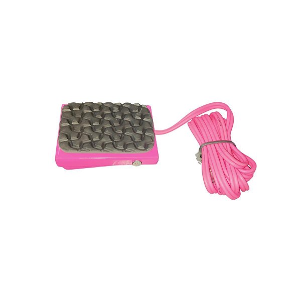 Pedal Quadrado Rosa New Fontes Com Fio De Silicone