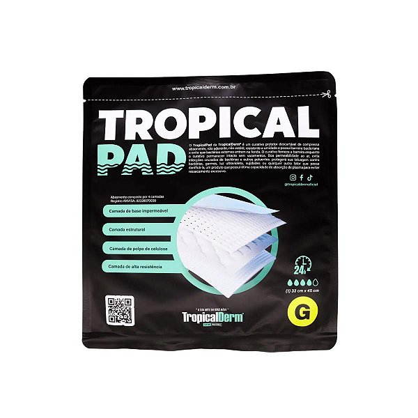 Kit 2 TropicalPad Protetor Higiênico TropicalDerm 33cmx45cm