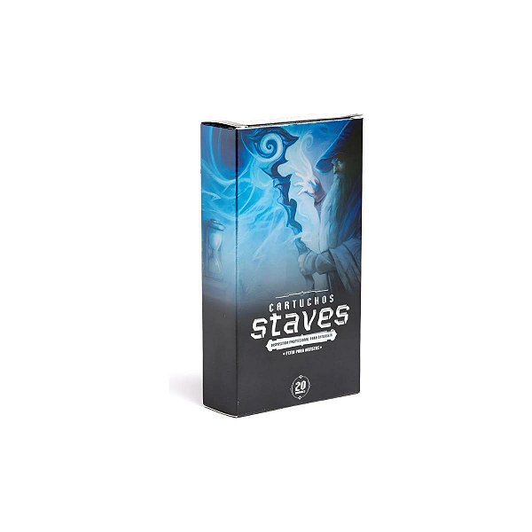 Cartucho com Agulhas de Tatuagem Staves Magnum Curvado 1007RM - 20 Unidades