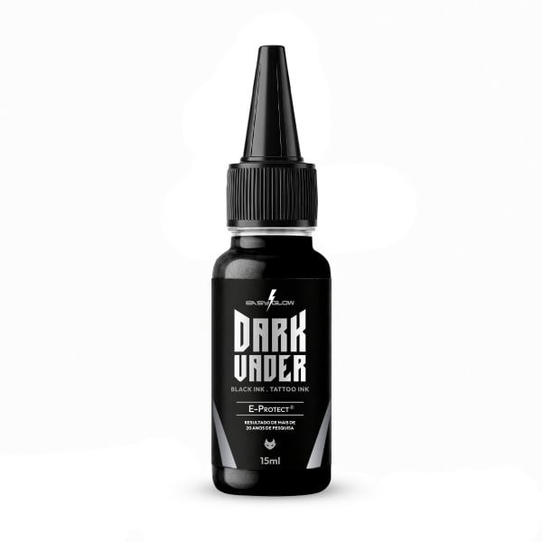 Dark Vader 15ml Black Preto Electric Ink Easy Glow Raven