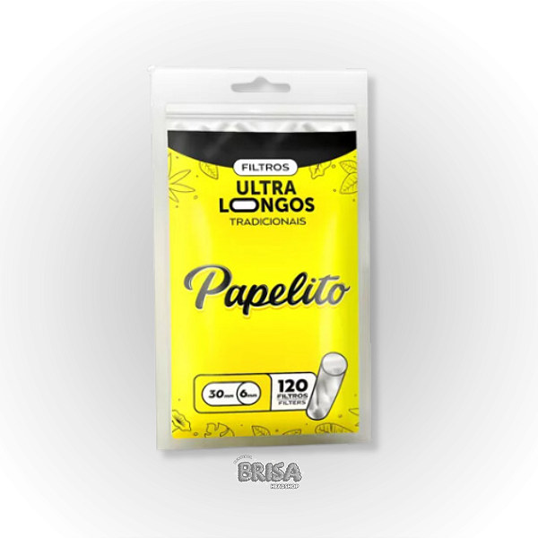 Filtro Papelito Tradicional Ultra Longo 30mm com 120 Filtros