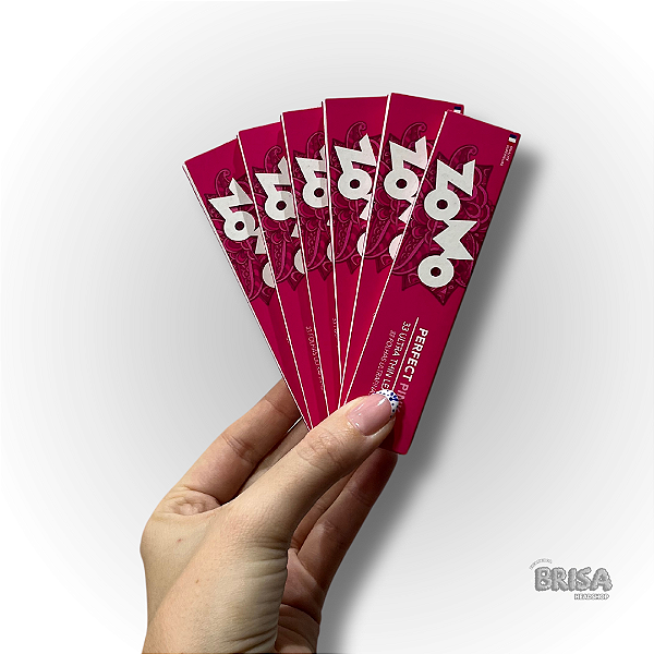 Kit com 6 - Seda Zomo Paper Perfect Pink King Size