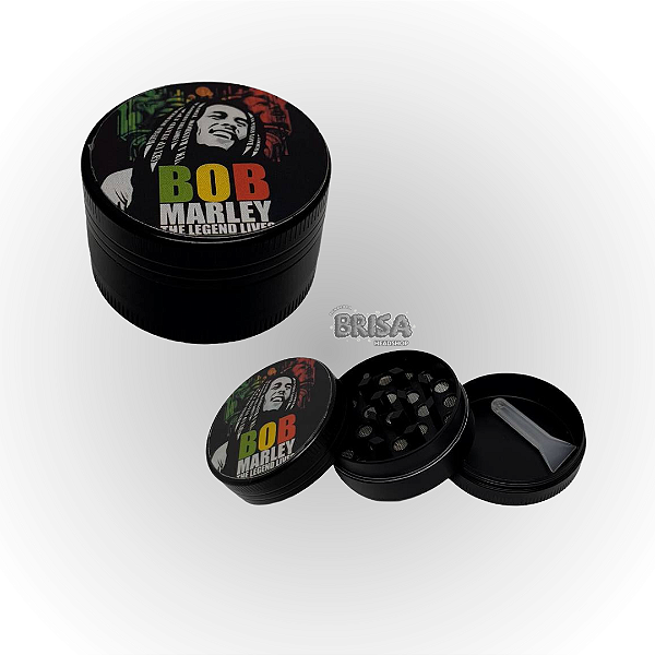 Dichavador de Metal 3 Partes Bob Marley