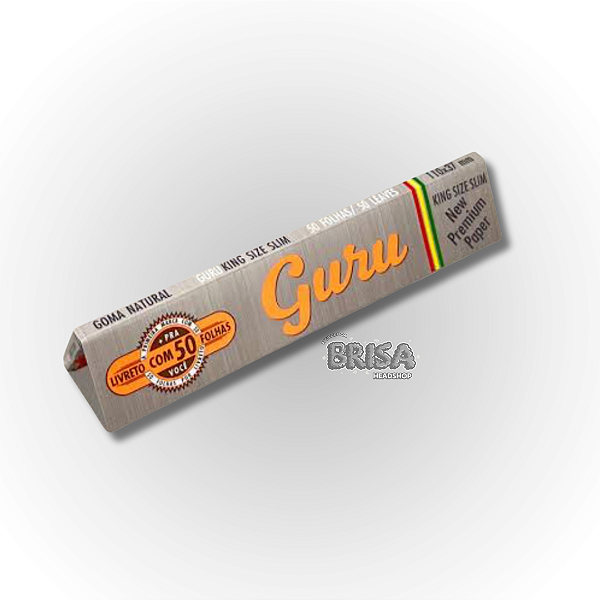 Seda Guru King Size Prata Silver Slim C/50 folhas