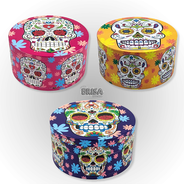 Dichavador de Metal 4 Partes Full Folha Grande 60 mm