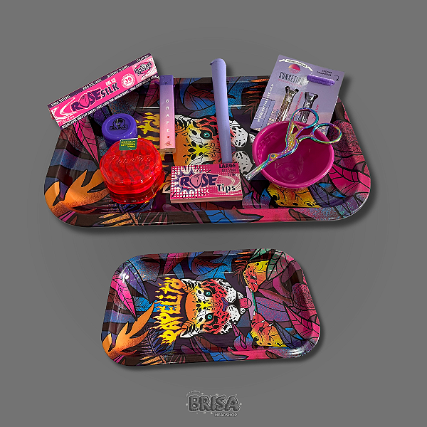 Kit Bandeja Papelito - Rosa e Roxo