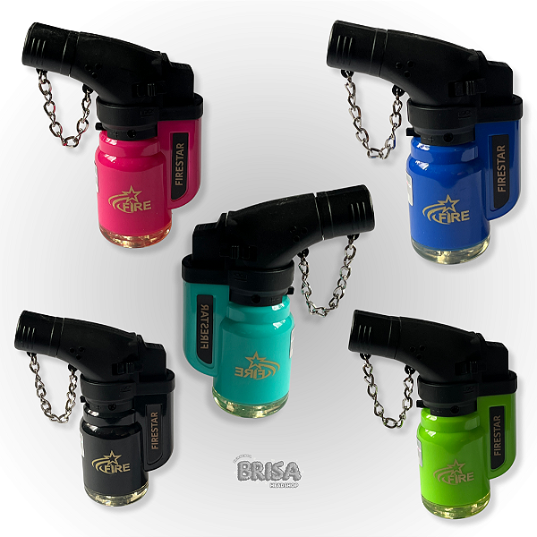 Isqueiro Maçarico Firestar Intense Colors Jet Angle 2 Chamas