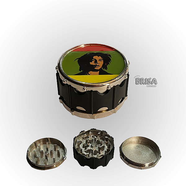 Dichavador de Metal 3 Partes Bob Marley