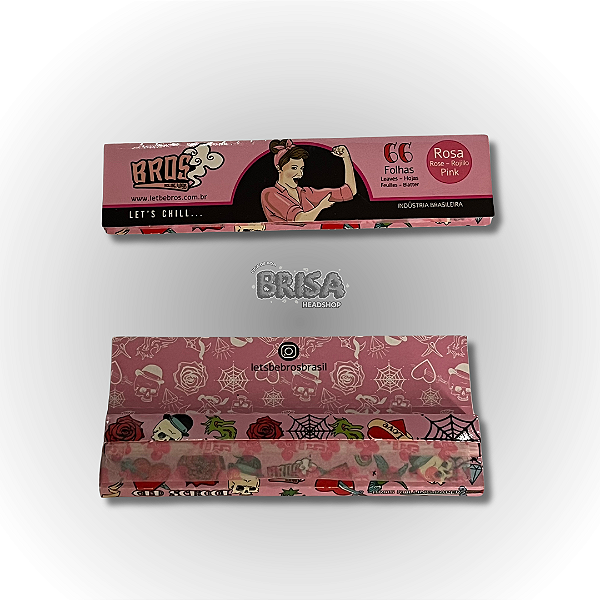 Seda Bros Grande King Old School Rosa 66 Folhas