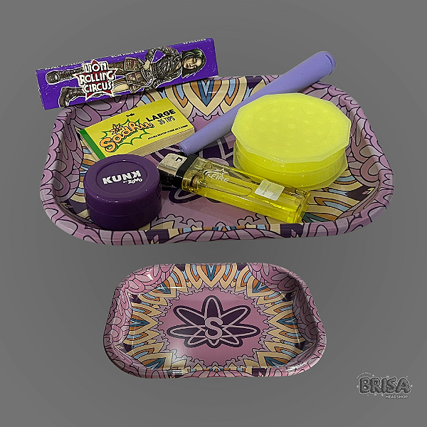 Kit Bandeja Sadhu - Roxo e Amarelo