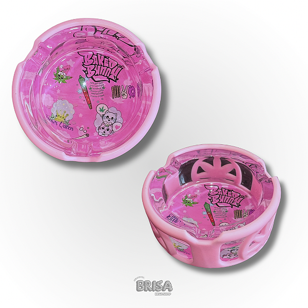 Cinzeiro de Vidro Revestido de Silicone Baked Bunny