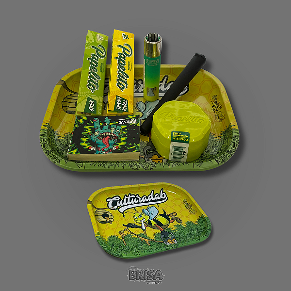 Kit Bandeja CulturaDab - Amarelo e verde