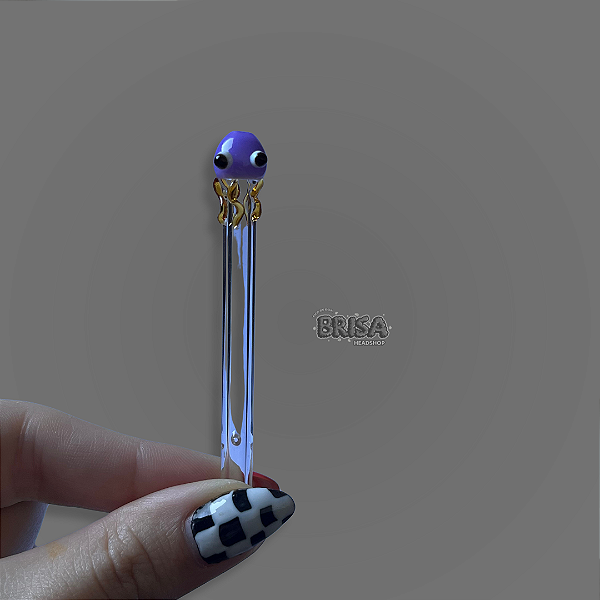 Piteira de Vidro Polvo - Michelangelo Glass