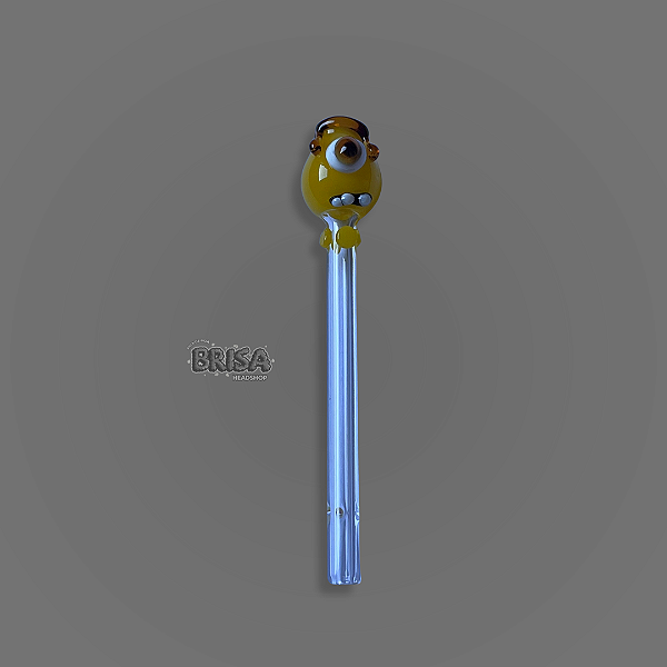 Piteira de Vidro Monstro Cordão Mel   - Michelangelo Glass