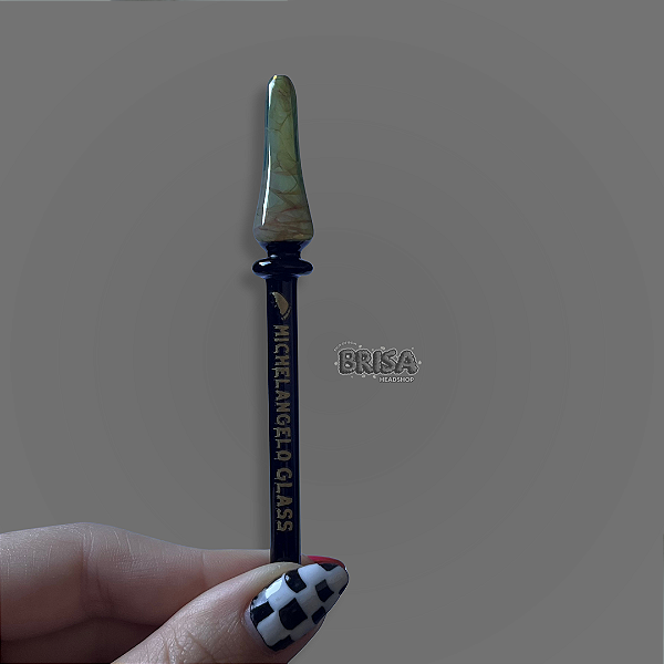 Piteira de Vidro UV Bocal Vapor de Prata  - Michelangelo Glass