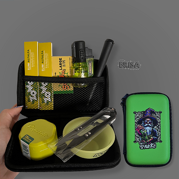 Kit case To na Be Verde - Amarelo Lima