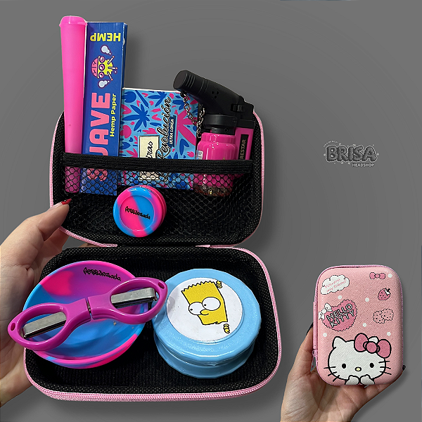 Kit Case Hello Kitty  - Rosa e Azul