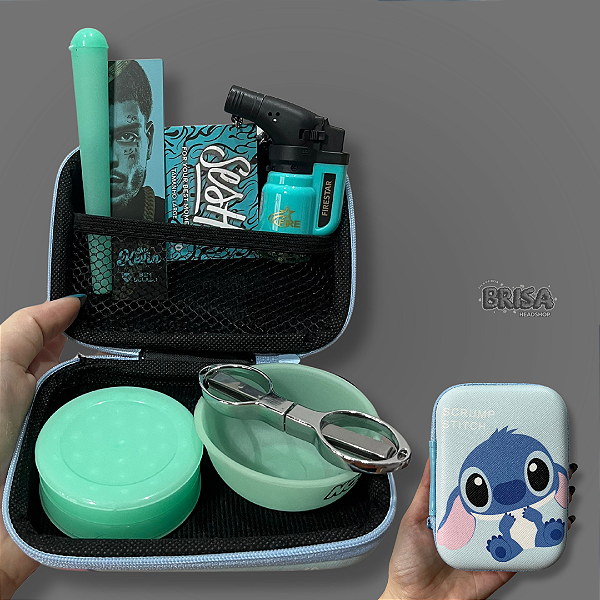 Kit Case Stitch  - Verde agua