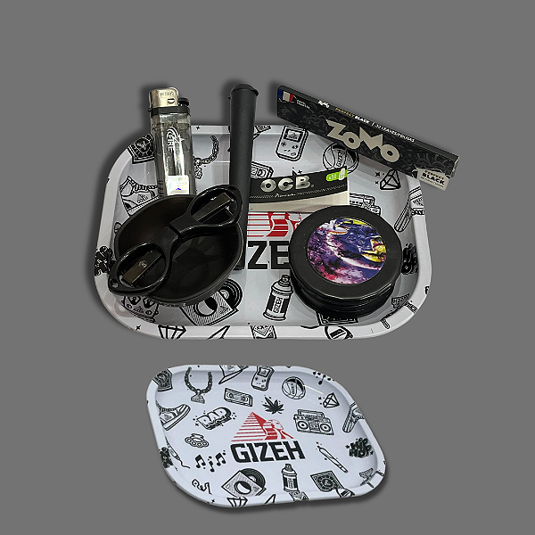 Kit Bandeja Gizeh  - Preto