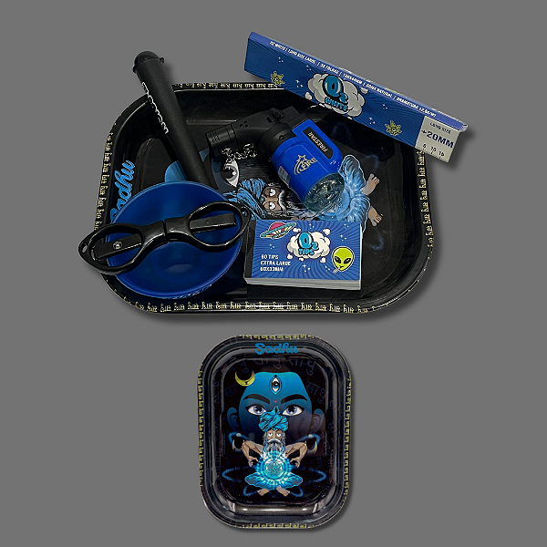 Kit Bandeja Sadhu P  - Azul e Preto