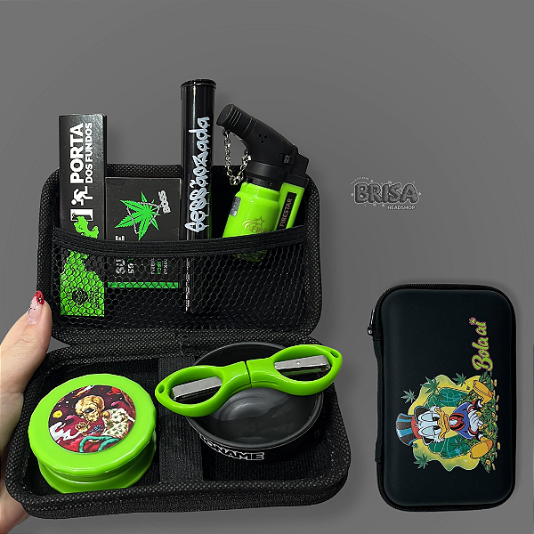 Kit case Bola Aí Tio Patinhas - Preto e Verde