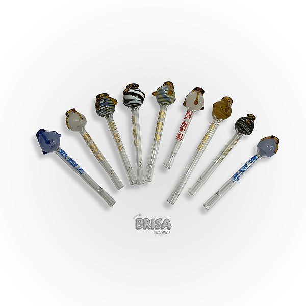 Piteira de Vidro Pote de Mel mesclada