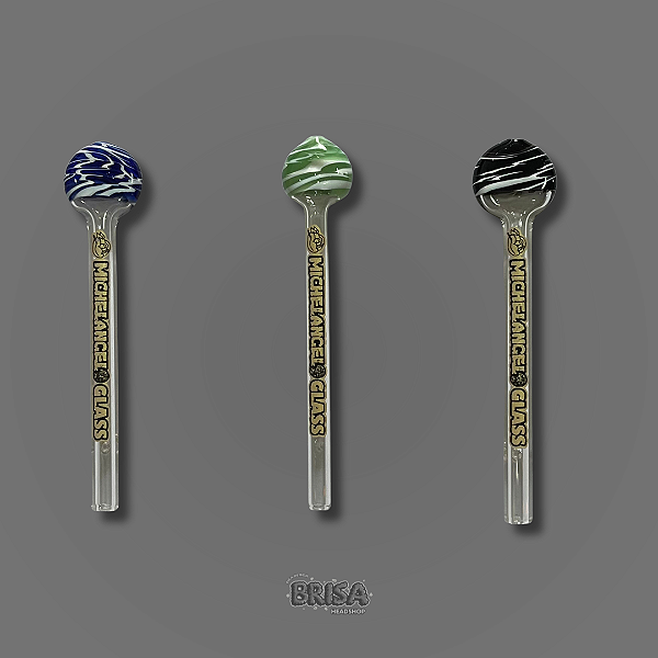 Piteira de Vidro Pirulito - Michelangelo Glass