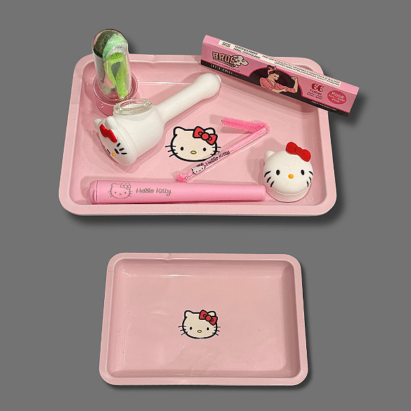 Kit Bandeja Hello Kitty - Rosa