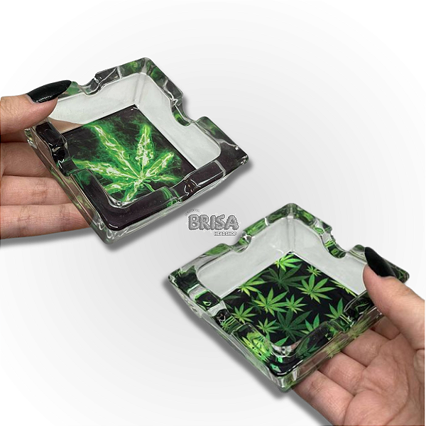 Cinzeiro De Vidro Reforçado Erva