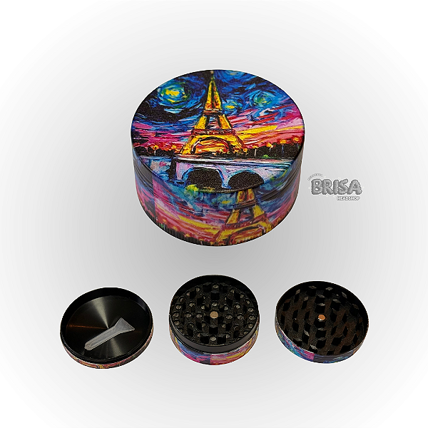 Dichavador De Metal 3 Partes Estampado Grande