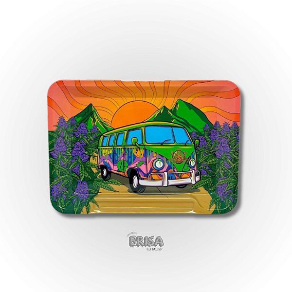 Bandeja De Metal Sadhu C/ Área Para Cigarro Acid Van