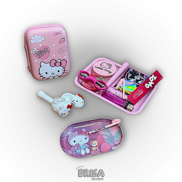Kit Hello Kitty - Completo + Pipe de silicone