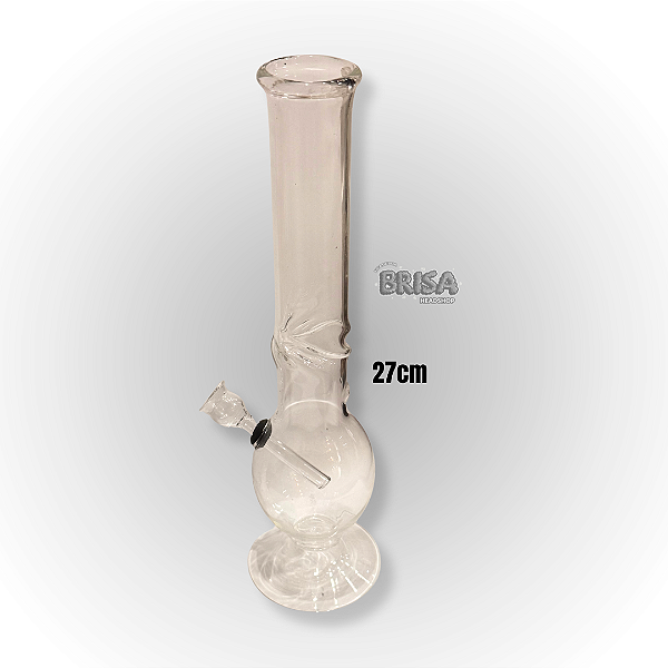 Bong de Vidro com Pé 27cm