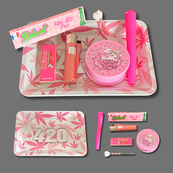 Kit Bandeja 420 - Rosa