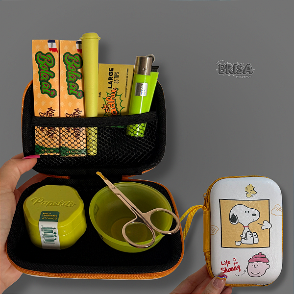 Kit Case Snoopy - Amarelo