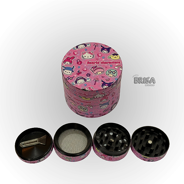 Dichavador De Metal 4 Partes 40mm - Hello Kitty