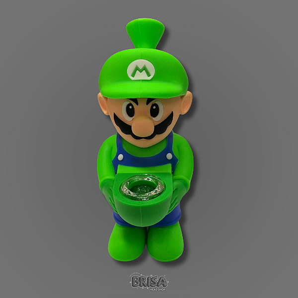 Bong de Silicone 5,5" com bowl de vidro - Luigi
