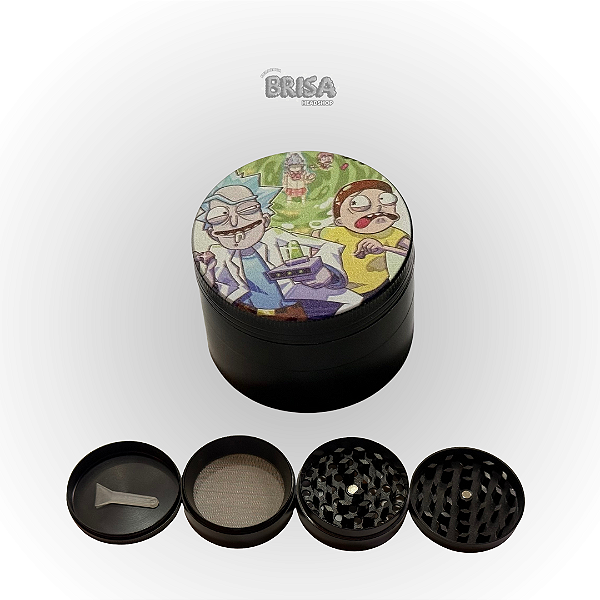Dichavador De Metal 4 Partes 50mm - Rick and Morty
