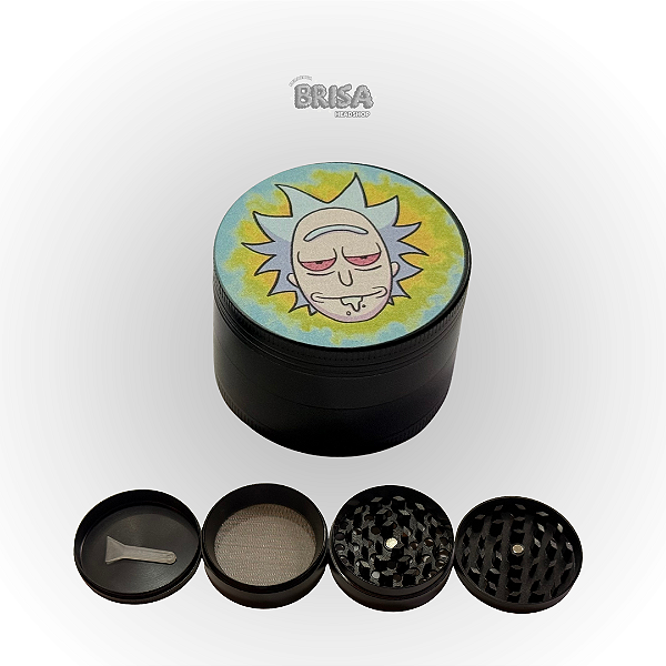 Dichavador De Metal 4 Partes 50mm - Rick and Morty