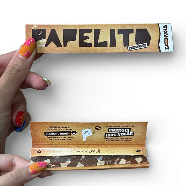 Seda Papelito King Size Brown Longa