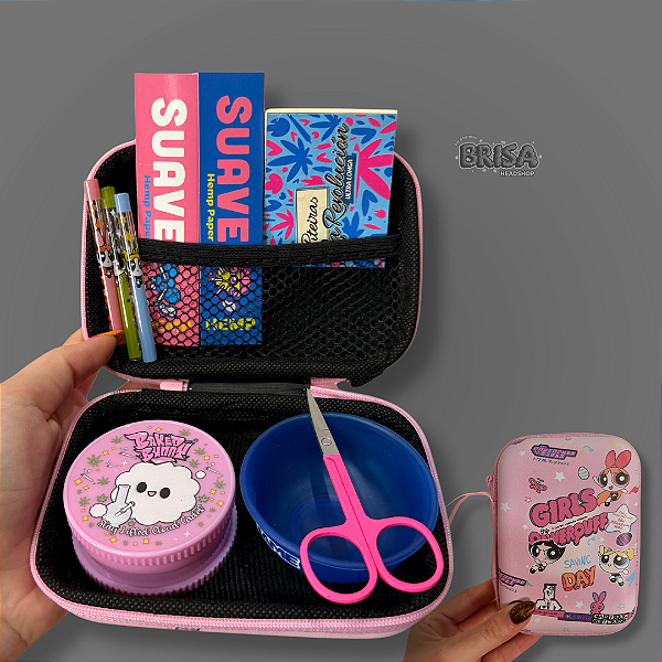 Kit Case Meninas Super Poderosas - Azul e Rosa