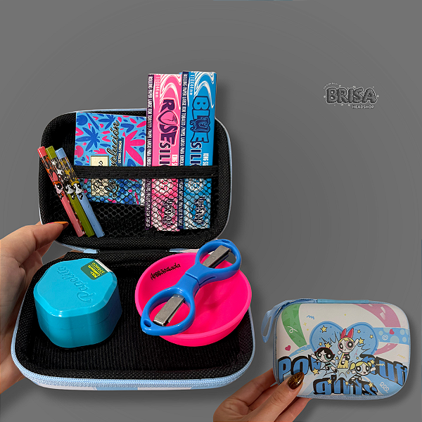 Kit Case Meninas Super Poderosas - Azul e Rosa