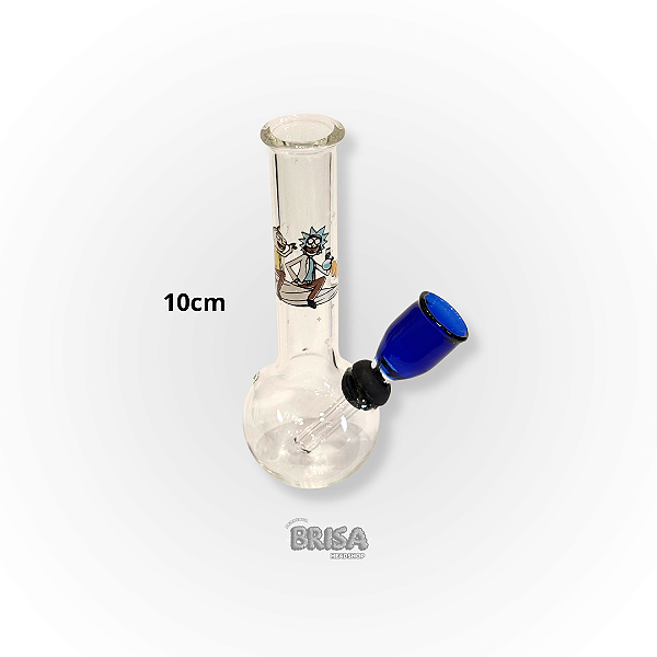Mini Bong de Vidro - Rick & Morty