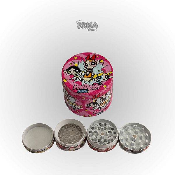 Dichavador De Metal 4 Partes 40mm - Meninas Super Poderosas