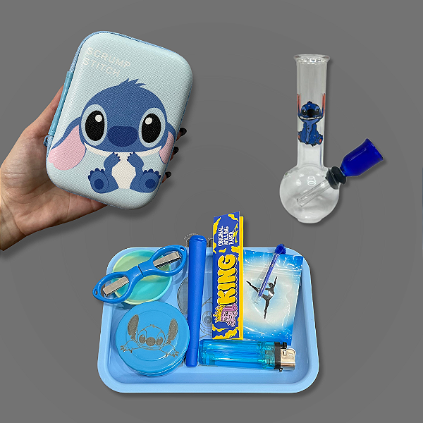 Kit Bandeja + Case + Bong - Stitch