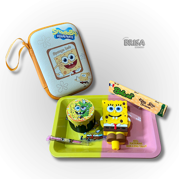 Kit Bandeja + Case - Bob Esponja