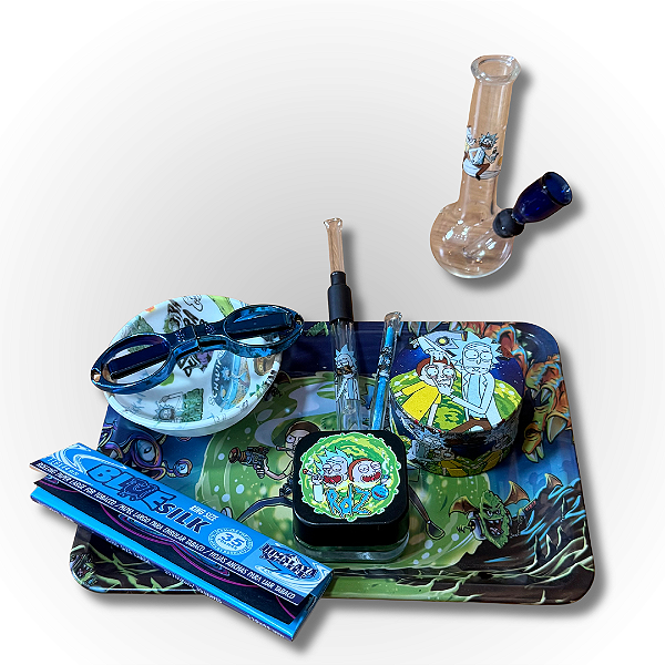 Kit Bandeja + Bong - Rick and Morty